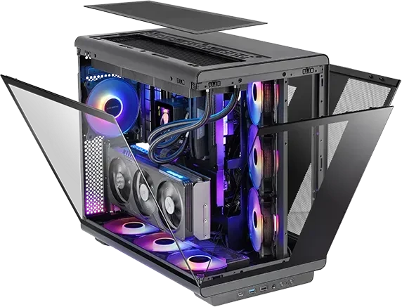 Mars Gaming MC-REVMAX White, Glasfenster