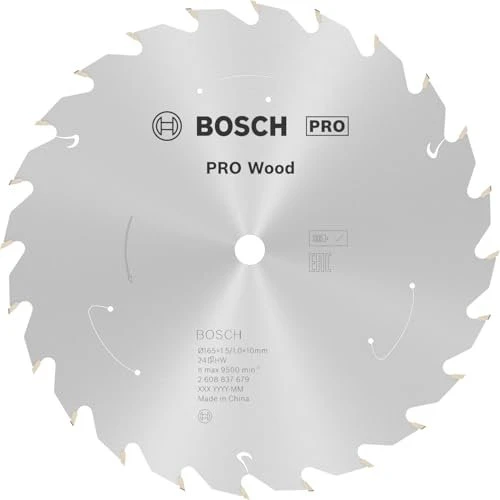 Bosch Professional Standard for Wood Kreissägeblatt 24Z, 165x1x10mm, 1 Stück