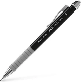Faber-Castell Apollo 2327 Druckbleistift 0.5mm graphit, schwarz/grau, Radierer