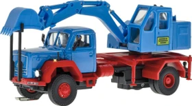 Viessmann - Spur H0 - CarMotion - MAGIRUS DEUTZ 2-achs Eckhauber mit Baggeraufbau