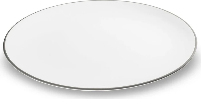 Gmundner Keramik Grauer Rand Platte oval 33x26cm