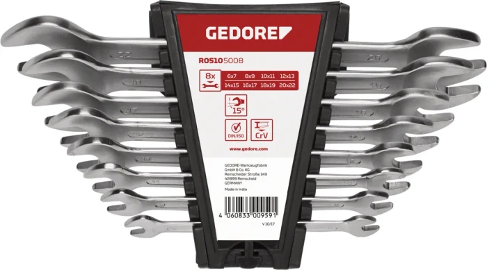 Gedore red R05105008 Schraubenschlüsselsatz, 8-tlg.
