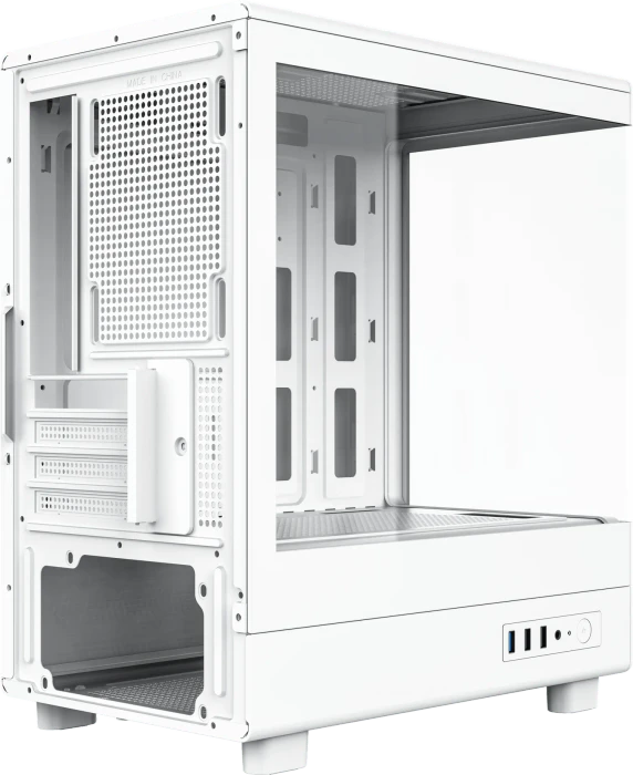 DarkFlash DB330M White, Glasfenster