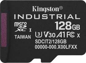 Kingston Industrial Temperature Gen2 R100 128GB, UHS-I U3, A1, Class 10