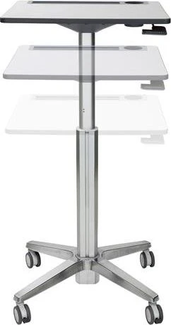 Ergotron LearnFit mobiler Arbeitsplatz 61x56cm grau/grau