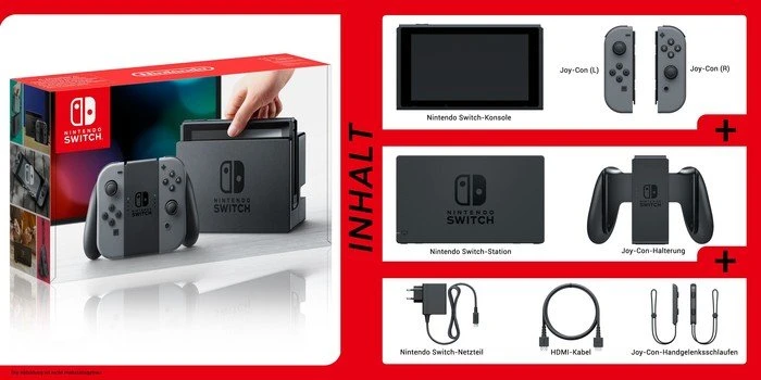 Nintendo Switch (2019) schwarz/grau