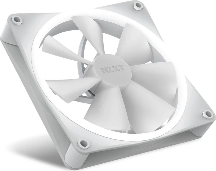 NZXT F Series F140 RGB, Matte White, weiß, LED-Steuerung, 140mm, 2er-Pack