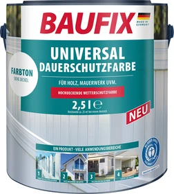 Baufix Universal Dauerschutzfarbe nussbraun, 2.5l