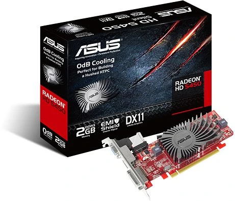 ASUS Radeon HD 5450 Silent, HD5450-SL-2GD3-L, 2GB DDR3, VGA, DVI, HDMI