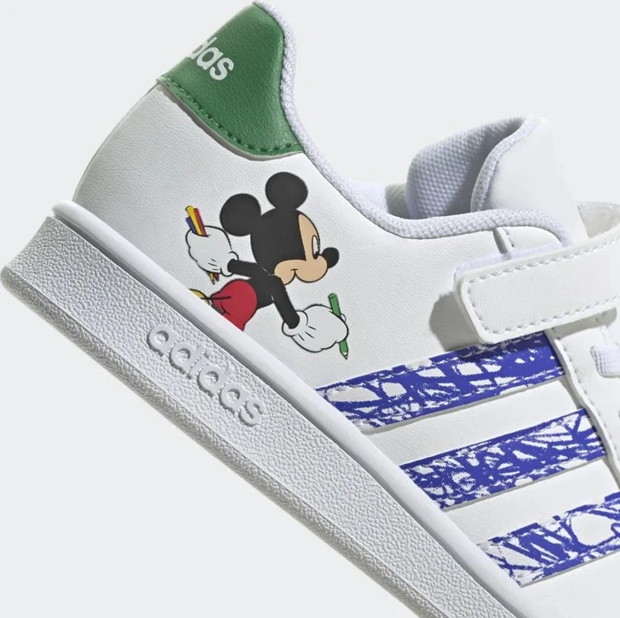 adidas Grand Court X Disney Mickey Mouse cloud white/sonic ink/green (Junior)
