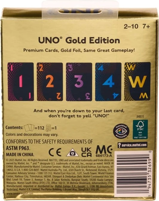 UNO Gold Edition