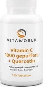 vitaworld Vitamin C 1000 gepuffert + Quercetin Kapseln, 120 Stück
