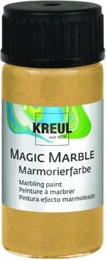Kreul Magic Marble Marmorierfarbe Metallic, gold, 20ml