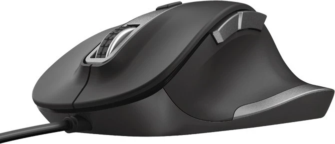 Trust Fyda Wired Comfort Mouse schwarz, USB