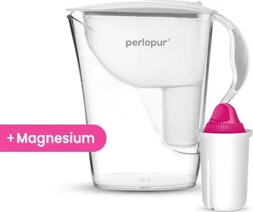 PearlCo Fashion Tischwasserfilter inkl. Kartusche AquaMag weiß