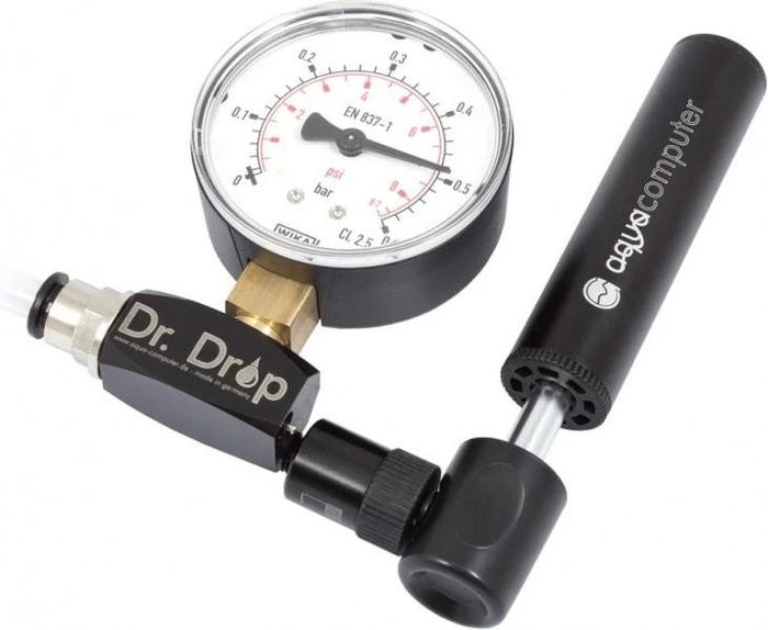 Aqua Computer Dr. Drop Druckprüfgerät mit Luftpumpe