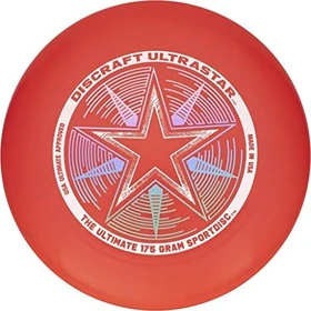 Discraft Ultrastar Sportdisc Frisbee bright red