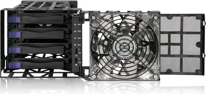 Icy Dock MB174U3S-4SB Black Vortex