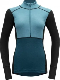 Devold Lauparen Merino 190 Zip Neck Funktionsshirt langarm moon/ink/flood (Damen)