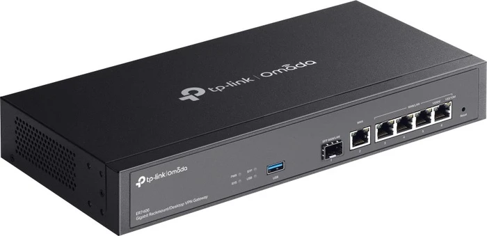 TP-Link Omada ER7406 VPN Rackmount Gigabit Router, 5x RJ-45, 1x SFP