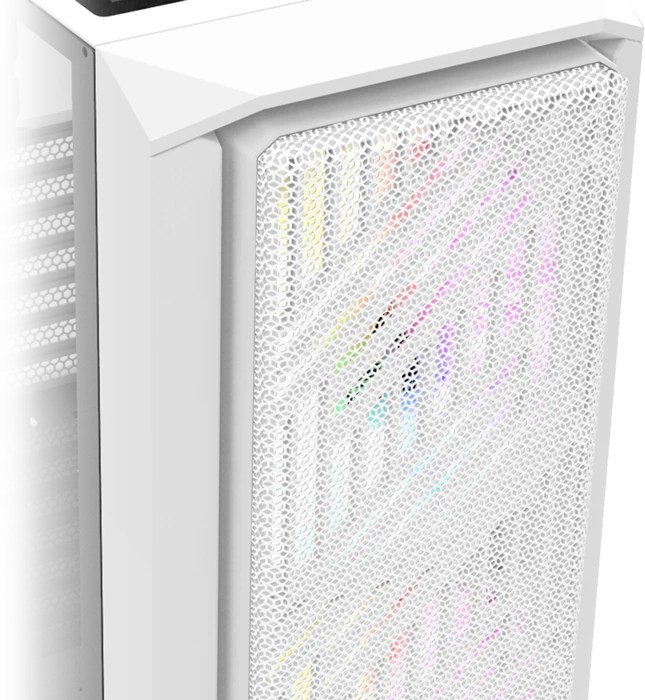 Montech Air X, weiß, Glasfenster
