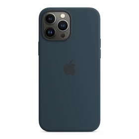 Apple Silikon Case mit MagSafe für iPhone 13 Pro Max abyssblau