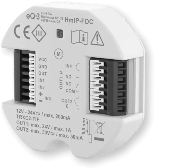 eQ-3 Homematic IP Universal Türöffner Controller, Unterputz, Schaltaktor