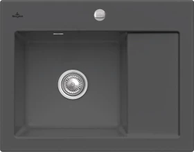 Villeroy & Boch Subway 45 Compact Einbau Becken links mit Ablauffernbedienung graphite