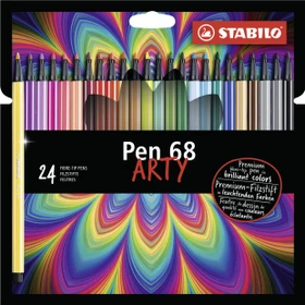 STABILO Pen 68 Arty sortiert, 24er-Set, Etui