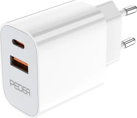 Pedea Reiselader Dual 20W für für USB-C/USB-A weiß (60040108)