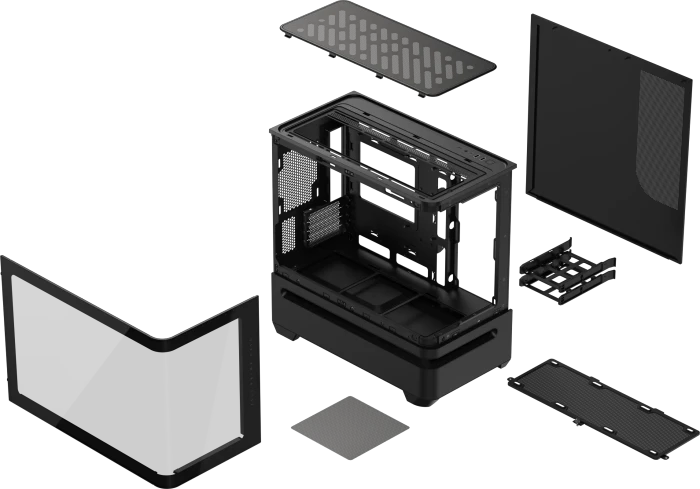 ASUS Prime AP202, schwarz, Glasfenster