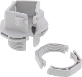 Wiska CKM 63 V0 LG Teilbare Kabelverschraubung mit Gegenmutter, Kunststoff, RAL 7035, M63