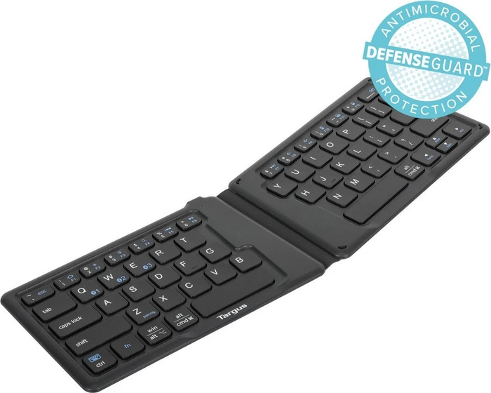 Targus Antimicrobial Folding Ergo Keyboard schwarz, Bluetooth, UK