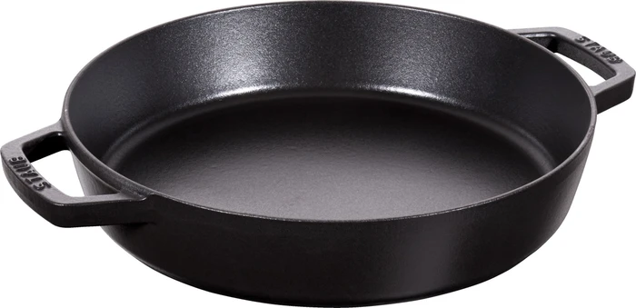 Zwilling Staub Bratpfanne rund mit zwei Griffen 26cm schwarz
