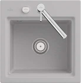 Villeroy & Boch Subway Style 50 S Einbau Becken mittig mit Ablauffernbedienung steam