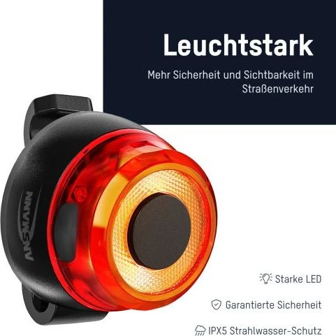 Ansmann Bikelight Rear-LED round 200mAh Rücklicht