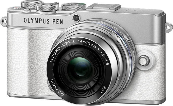 Olympus PEN E-P7 weiß mit Objektiv M.Zuiko digital ED 14-42mm 3.5-5.6 EZ