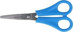Westcott Kinderschere rot Universalschere, gerundet, Rechtshänder, 130mm, blau (E-121595)