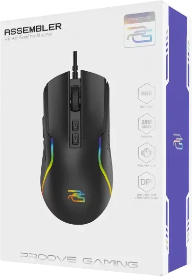 Proove Assembler Wired Gaming Mouse, schwarz, USB