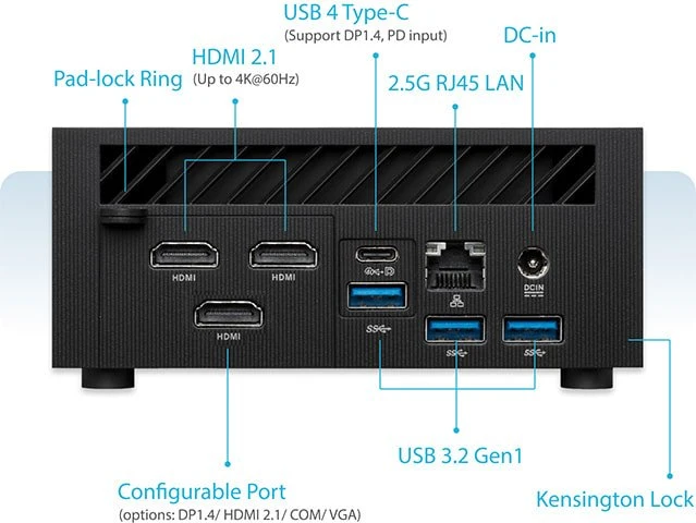 ASUS ExpertCenter PN53-BBR777HD, Ryzen 7 7735H