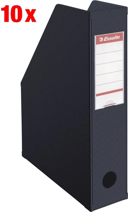 Esselte Vivida Stehsammler PVC, A4, schwarz, 10er-Pack