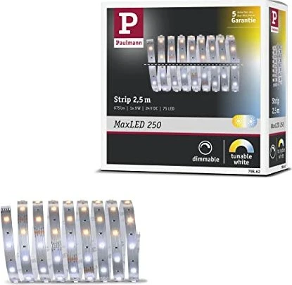 Paulmann MaxLED 250 Strip LED-Streifen 9W Tunable White unbeschichtet 2.5m