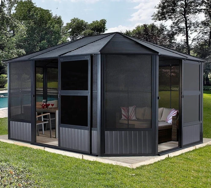 Sojag Charleston Pavillon 12x15 anthrazit