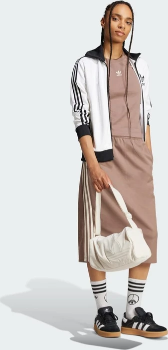 adidas Essentials Slim T-Shirt kurzarm trace brown (Damen)