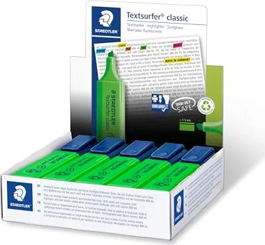 Staedtler Textsurfer classic 364 grün, 10er-Pack, Kartonbox
