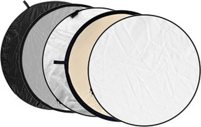 Godox Collapsible 5-in-1 Reflector Disc Soft-Gold, Silber, Schwarz, Weiß, Transluzent RFT-07 110cm