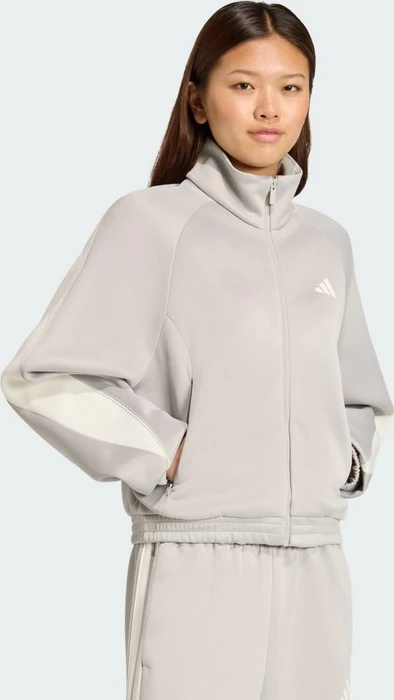 adidas Stadium Trainingsjacke metal grey/off white (Damen)