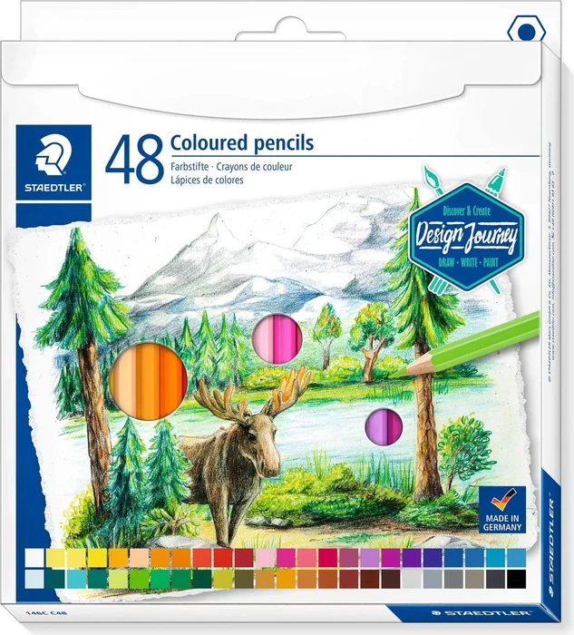 Staedtler 146C Buntstift sortiert, Kartonetui, 48er-Set
