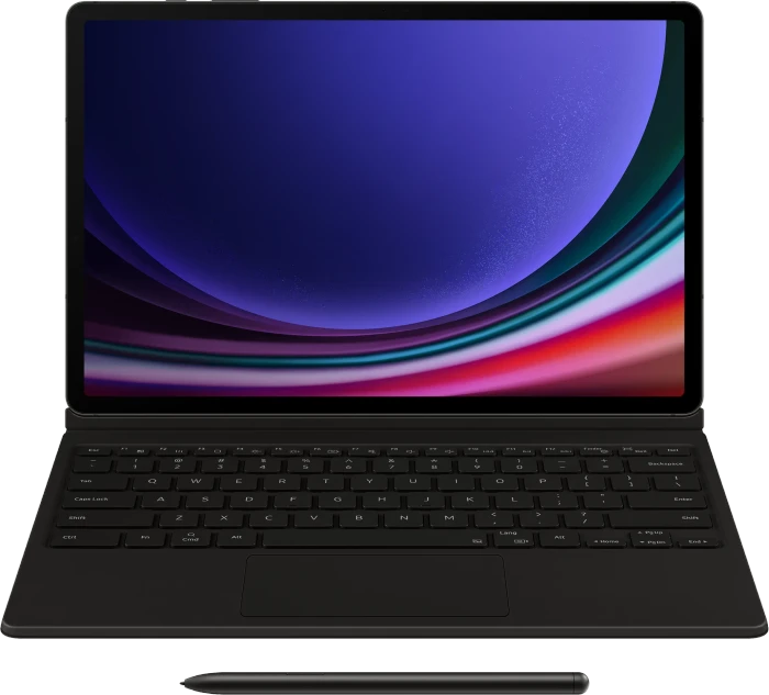 Samsung EF-DX815 Book Cover Keyboard für Galaxy Tab S9+ / S9 FE+ / S10+, schwarz, DE