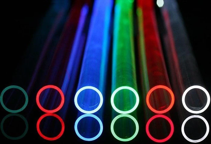 Nanoxia LED Fitting G1/4" auf 16/13mm, UV beleuchtet